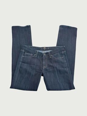 7 For All Mankind Low Rise Dark Wash Jeans